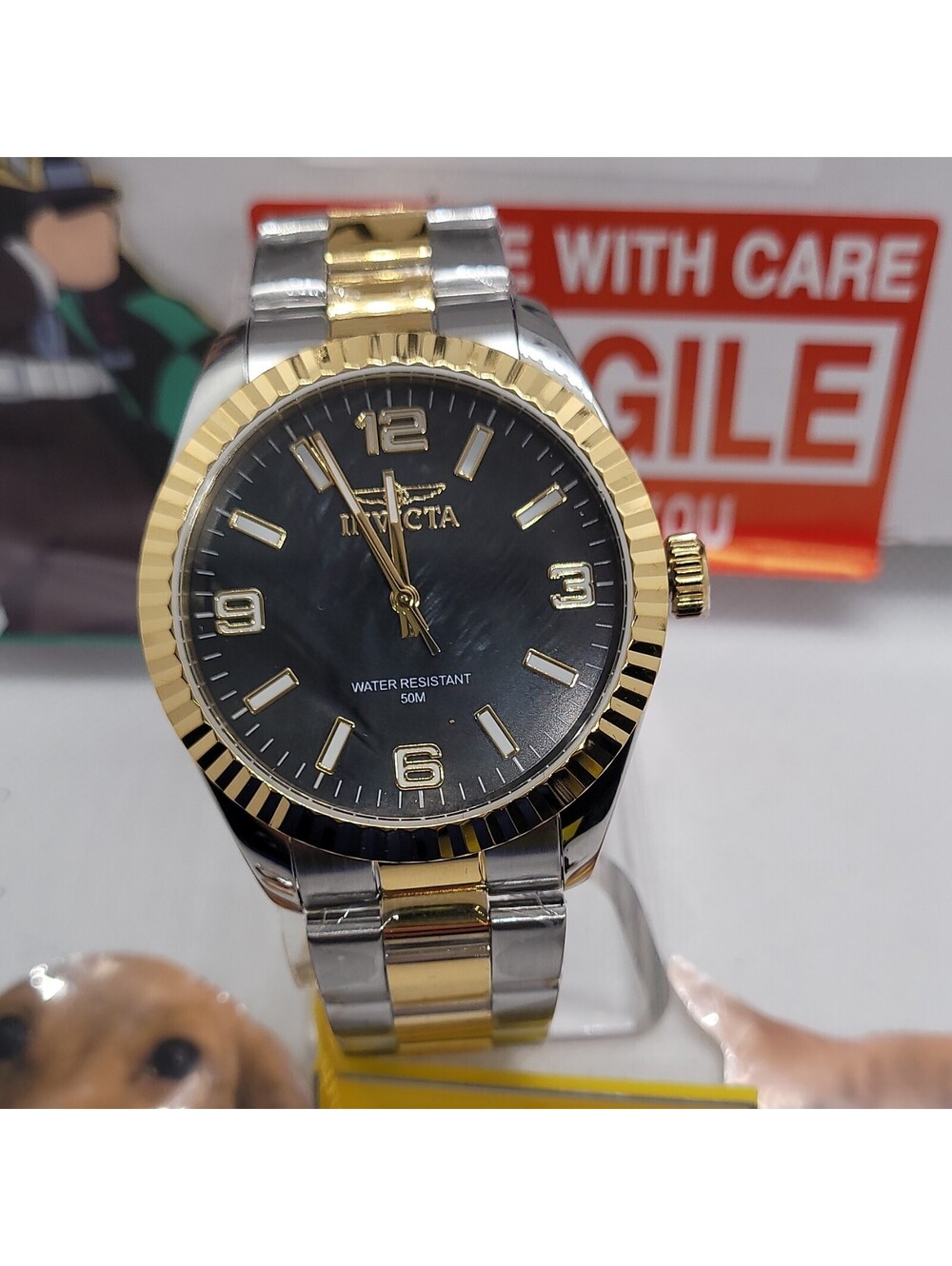 386 invicta specialty westbridge gold mother of pearl dial 43mm